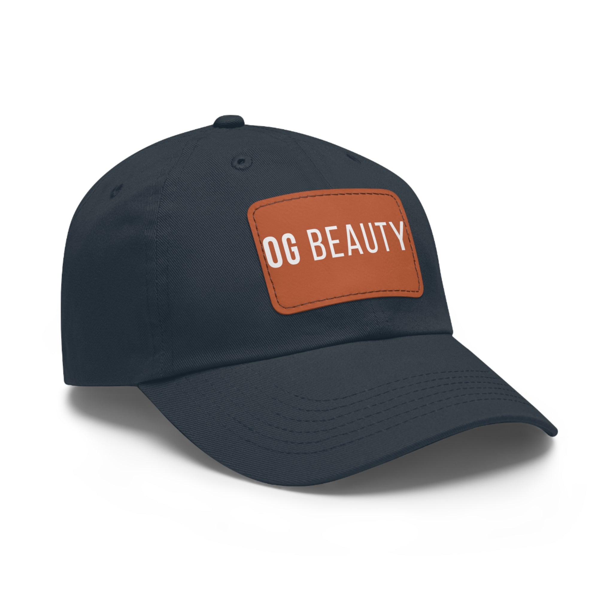 OG Beauty | Dad Hat with Leather Patch (Rectangle)